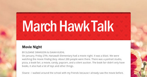 March Hawk Talk