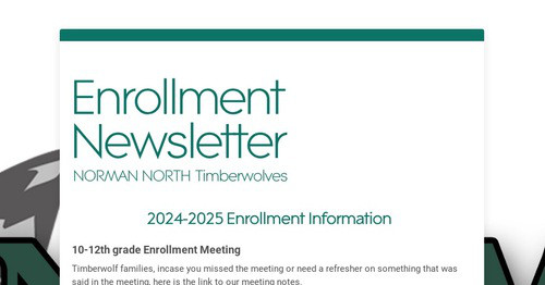 Enrollment Newsletter