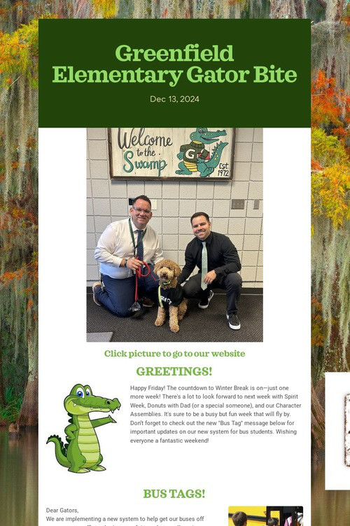 Greenfield Elementary Gator Bite