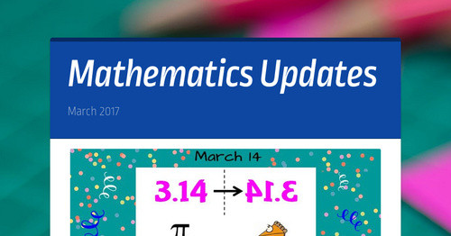 Mathematics Updates