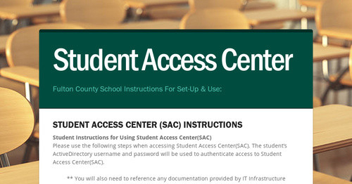 Student Access Center