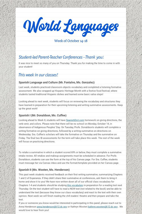 World Languages