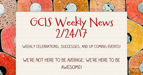 GCIS Weekly News 2/24/17
