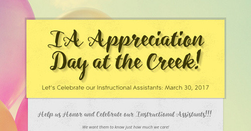 IA Appreciation Day at the Creek!