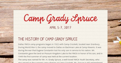 Camp Grady Spruce