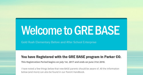 Welcome to GRE BASE