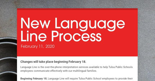 Line Changes Language New Language Line Process | Smore Newsletters
