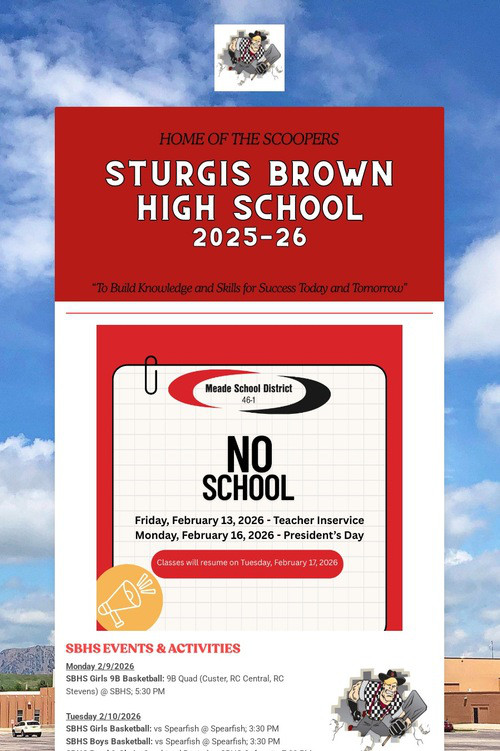 STURGIS BROWN HIGH SCHOOL