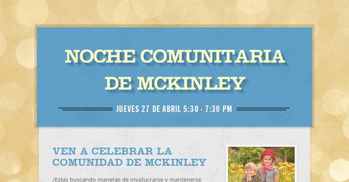 Noche comunitaria de McKinley