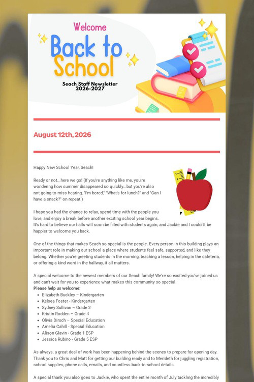 Seach Weekly Newsletter