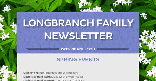 Longbranch Family Newsletter