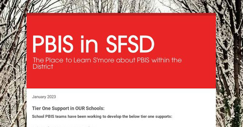 PBIS in SFSD