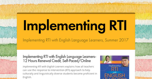 Implementing RTI