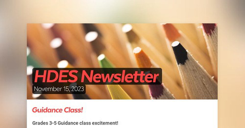 HDES Newsletter