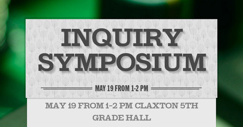 Save the Date: Inquiry Symposium