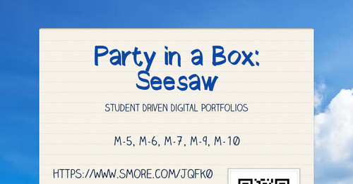 Party in a Box: Seesaw