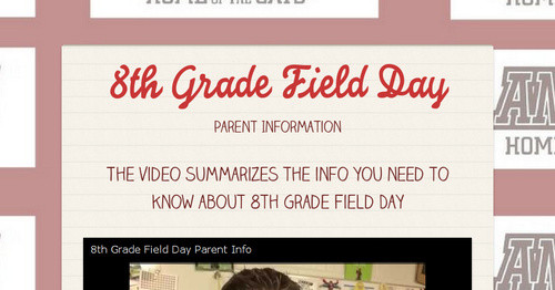 8th Grade Field Day