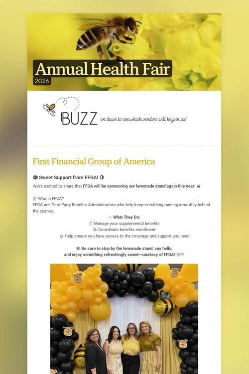 Annual Health Fair