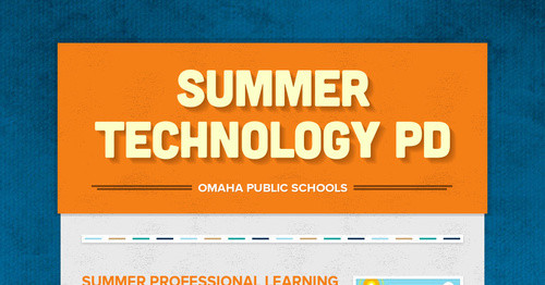 Summer Technology PD