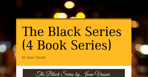 The Black Series (3 Book Series)