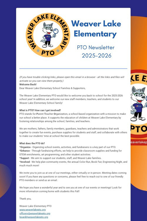 Weaver Lake Elementary PTO