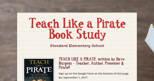 Teach Like a Pirate Book Study