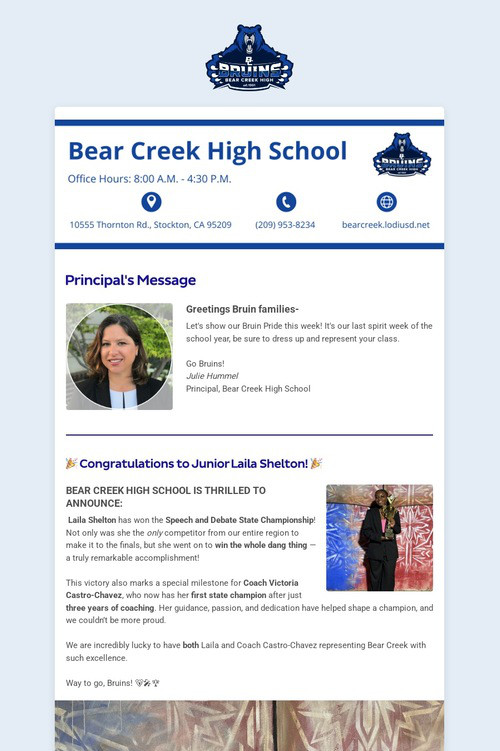 05/11/2025 BCHS Weekly Newsletter