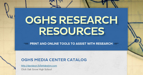 OGHS Research Resources