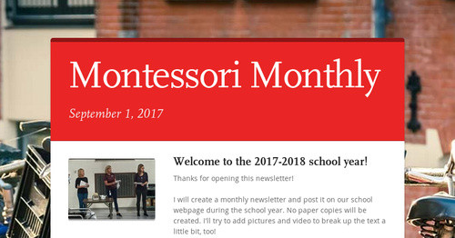 Montessori Monthly