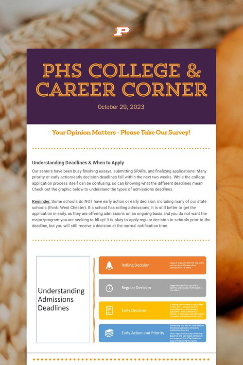 PHS College & Career Corner