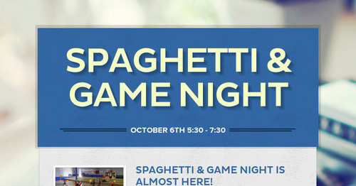 Spaghetti & Game Night