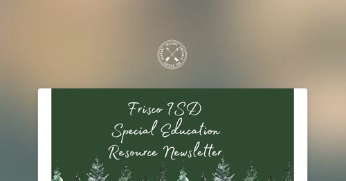 Special Education Family Resources