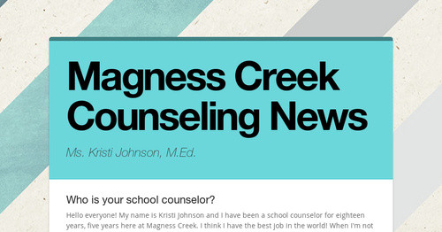 Magness Creek Counseling News