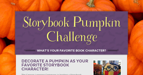 Storybook Pumpkin Challenge