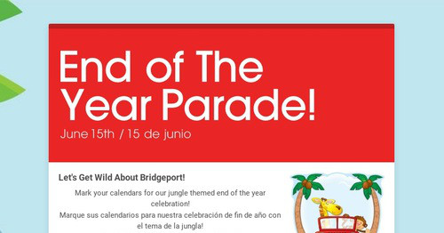 End of The Year Parade!