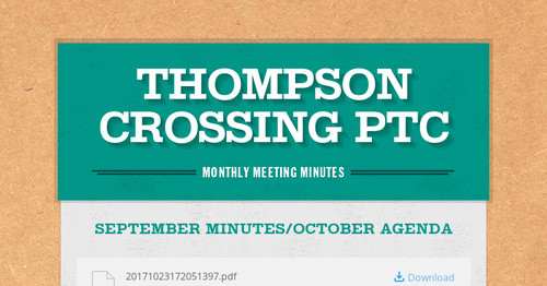 Thompson Crossing PTC