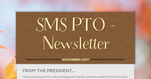 SMS PTO - Newsletter