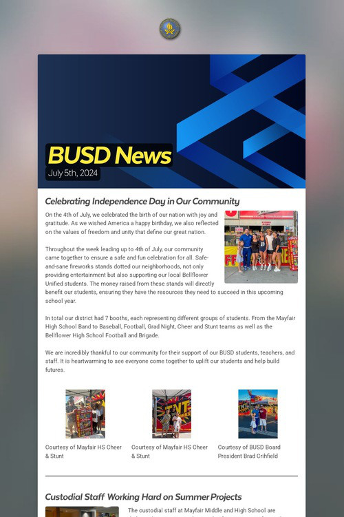 BUSD News