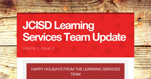 JCISD Learning Services Team Update