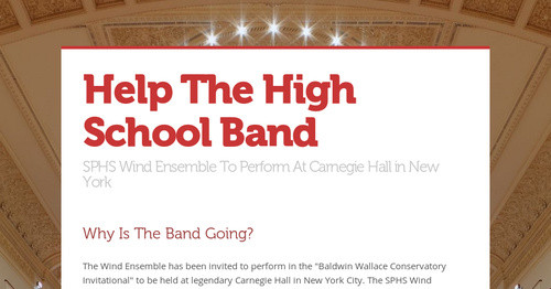 Help The High School Band