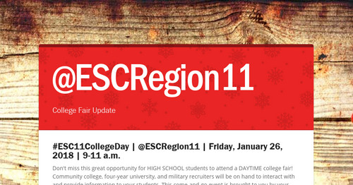 @ESCRegion11 Counselors Update