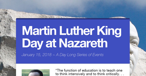 Martin Luther King Day at Nazareth