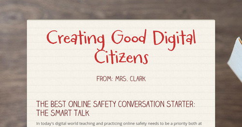 Creating Good Digital Citizens | Smore Newsletters 
