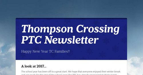 Thompson Crossing PTC Newsletter