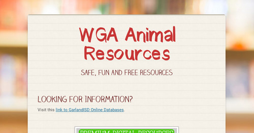 WGA Animal Resources