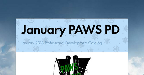 January PAWS PD
