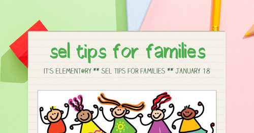 sel tips for families