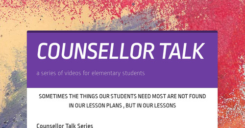 COUNSELLOR TALK