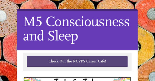 M5 Day 1 Consciousness and Sleep
