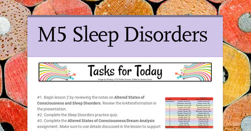 M5 Day 3 Sleep Disorders